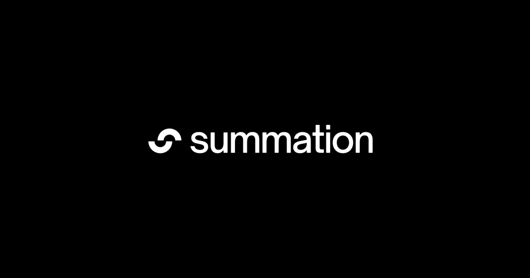 Summation website homepage built with Framer