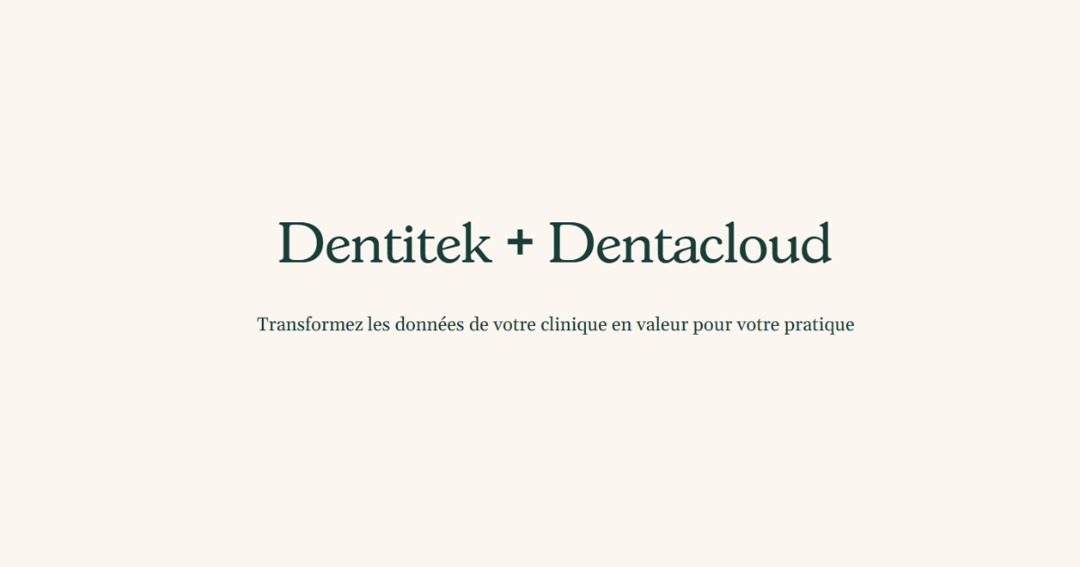 Dentitek website homepage built with Framer