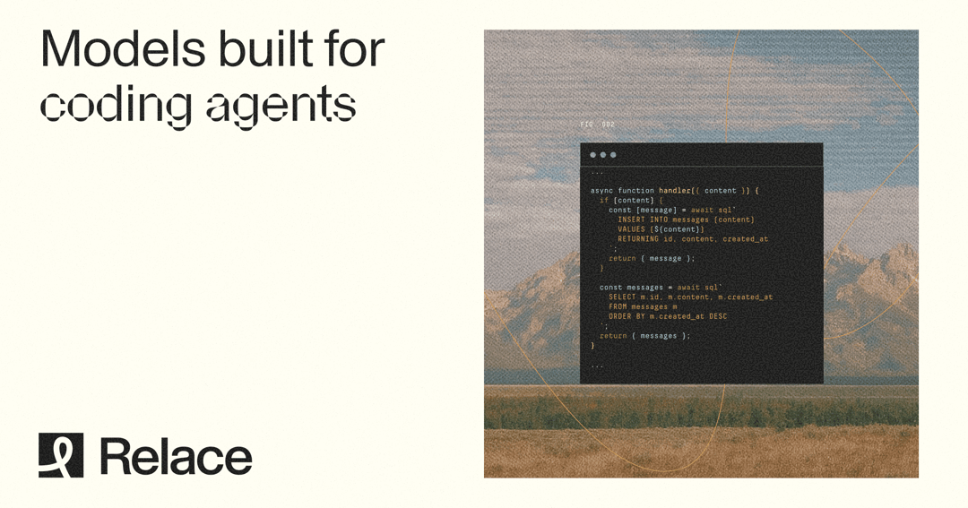 Relace website homepage built with Framer