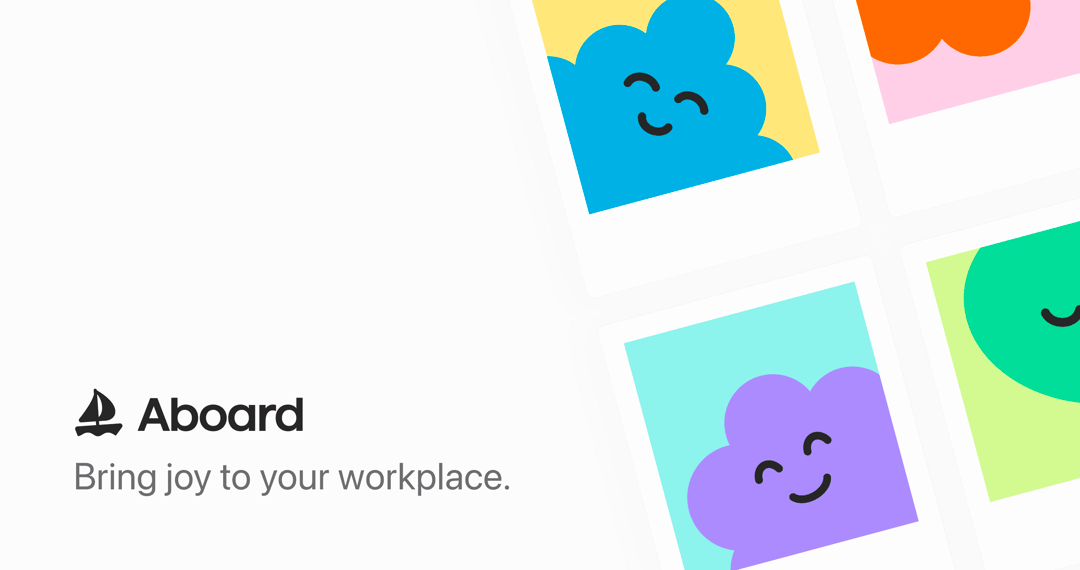 Aboard website homepage built with Framer