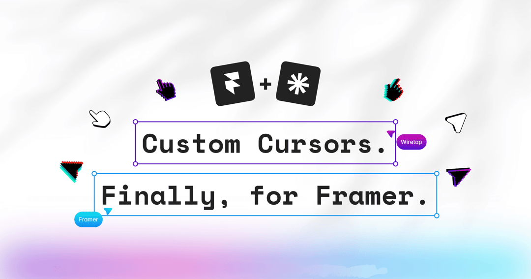 🖱️ FramerCursor website homepage built with Framer