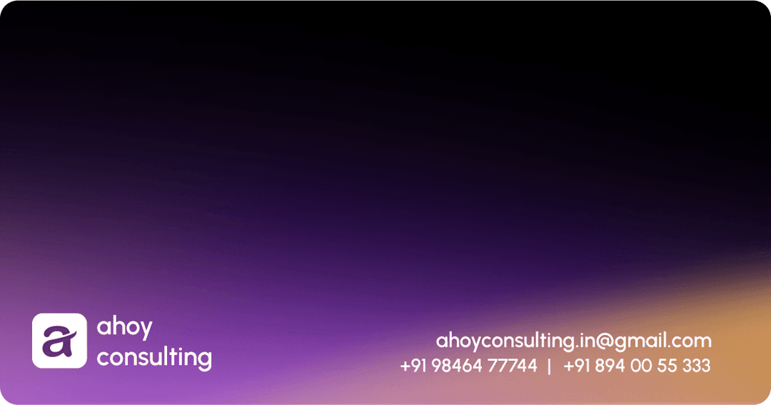 Ahoy Consulting website homepage built with Framer