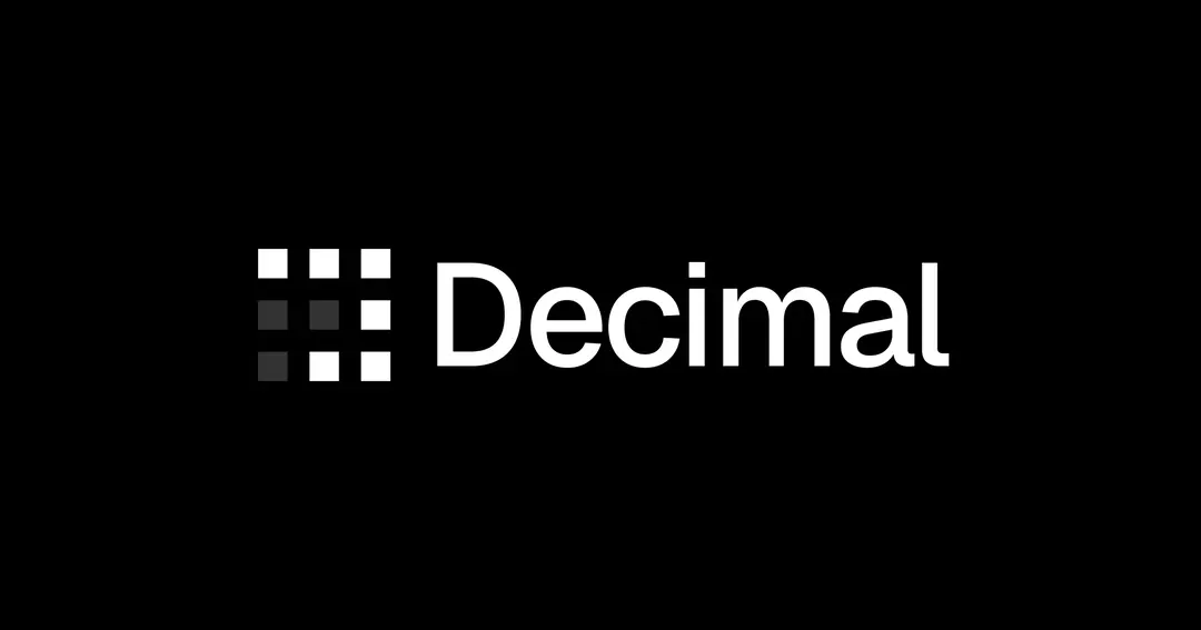 Decimal AI website homepage built with Framer