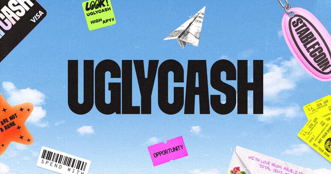 UGLYCASH website homepage built with Framer