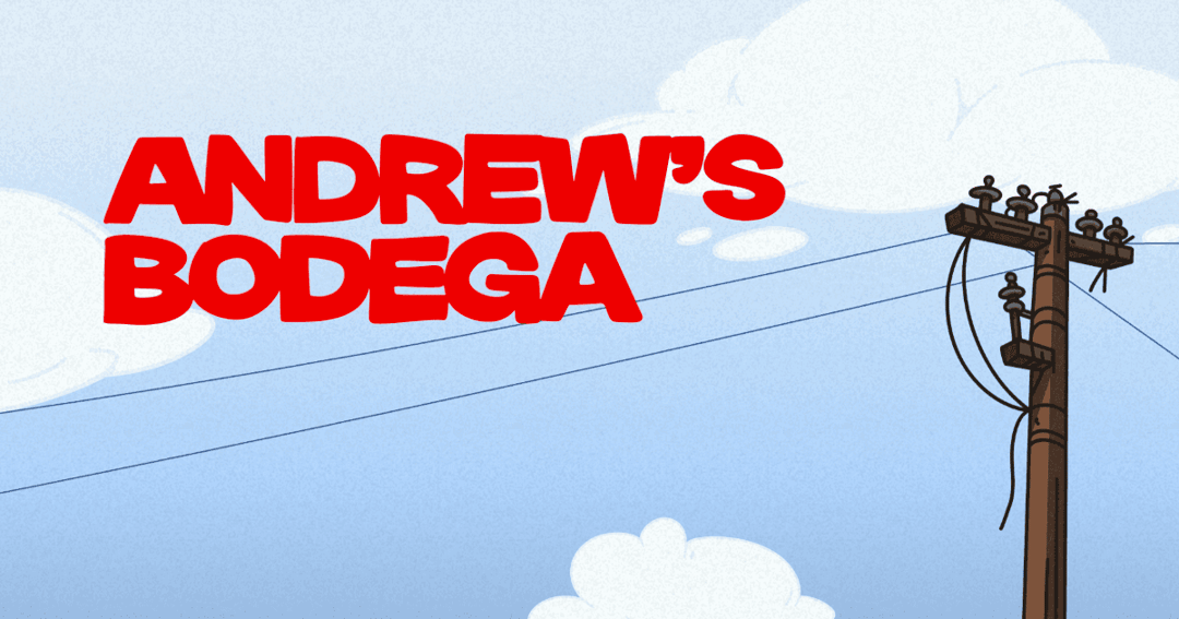 Andrews Bodega website homepage built with Framer