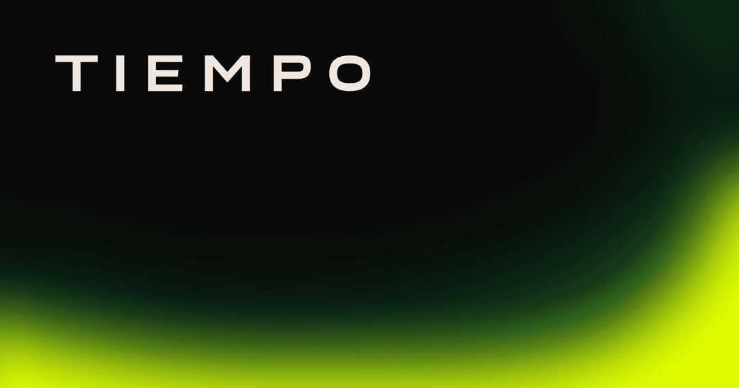 Tiempo website homepage built with Framer