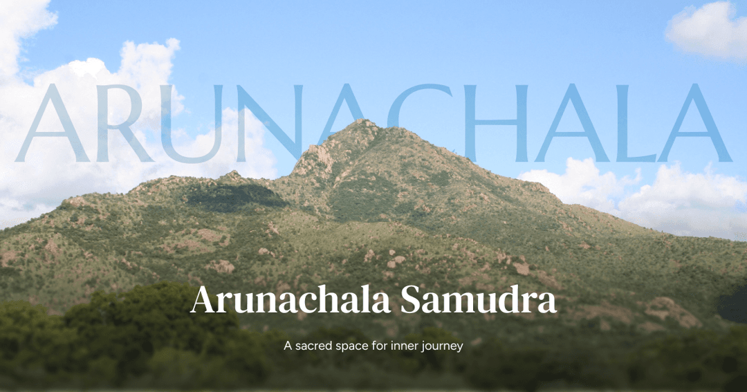 Arunachala Samudra website homepage built with Framer